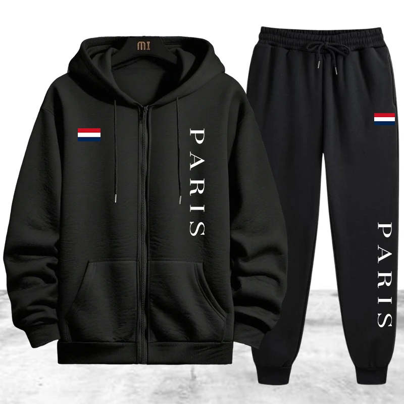 Winter Clothing Items - Paris Printing Heren trainingspak Casual sweatshirts