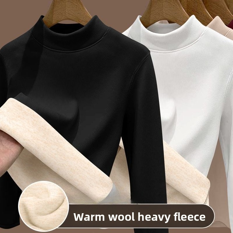 Winter Clothing Europe - Dames winter lamsfleece basisshirt tops met