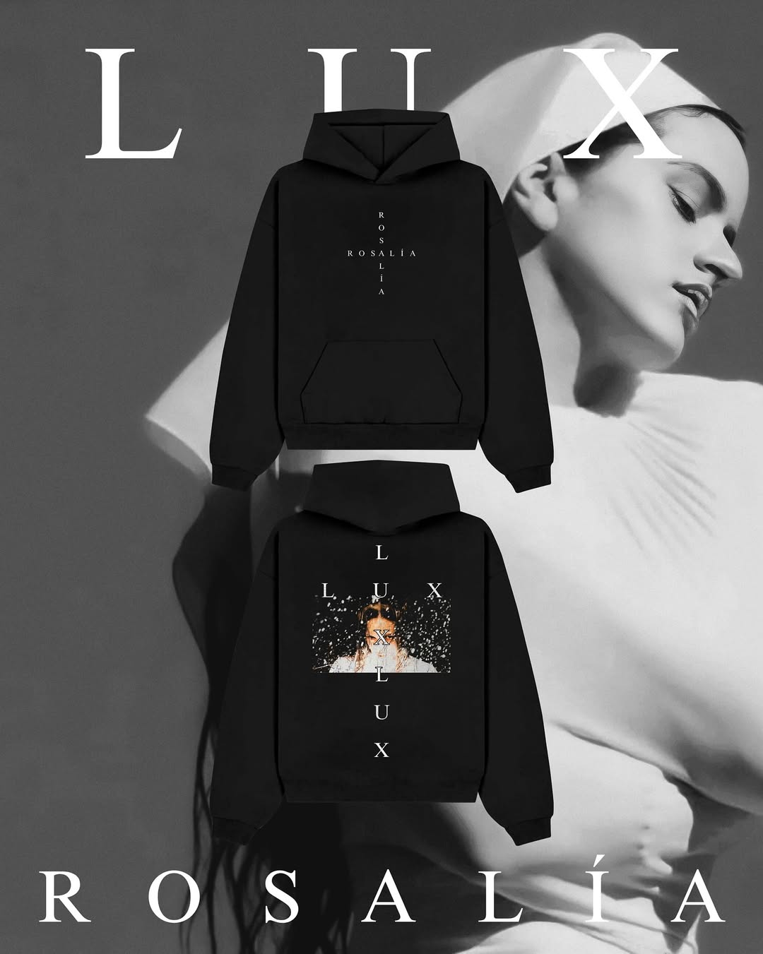 Winter Clothing In Spanish - Spaanse Zanger Rapper ROSALIA LUX Hoody