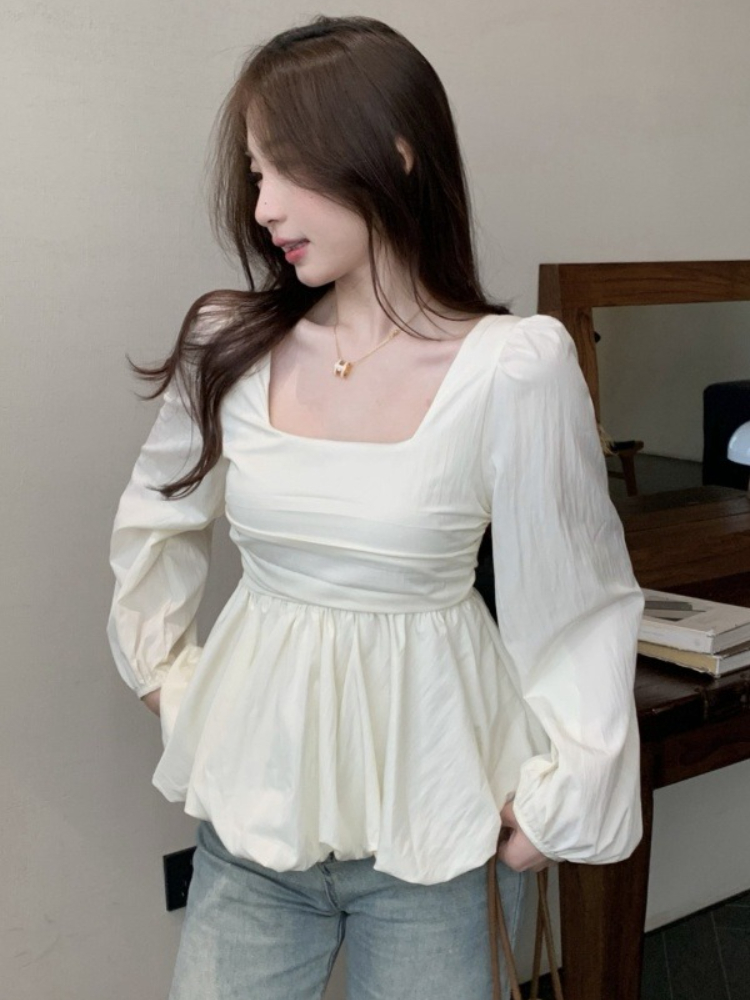 Y2K Winter Clothing - Witte shirts en blouses voor dames,