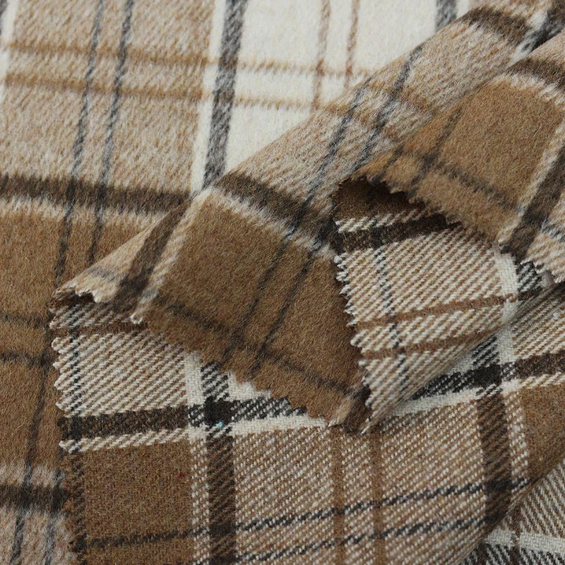 Winter Clothing Material - 100x148cm Zachte Dikke Vintage Wollen Plaid
