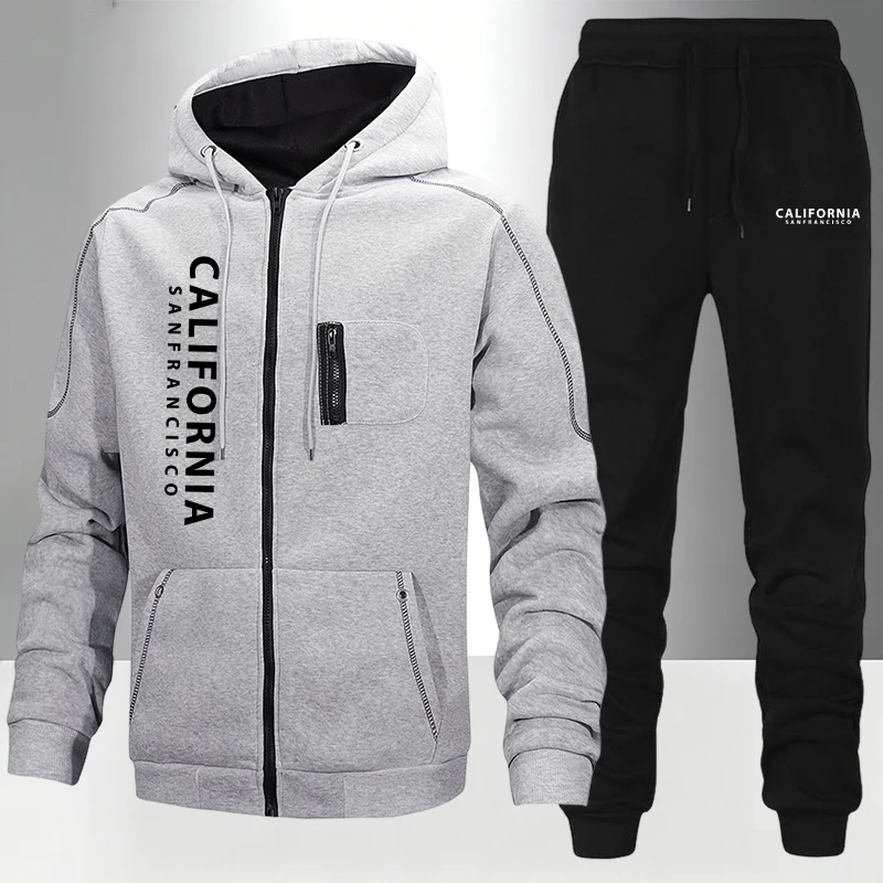 Winter Clothing Items - Heren trainingspak casual hoodie met rits,