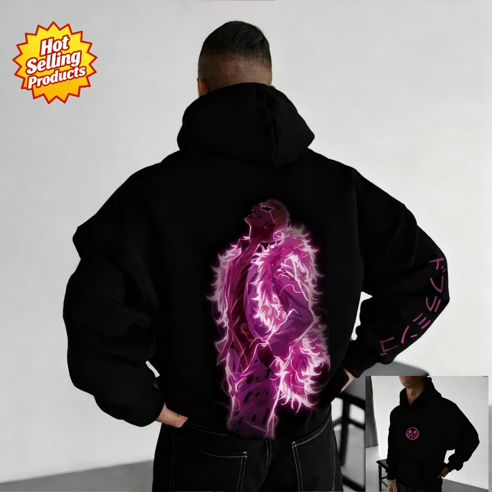 One Piece Hoodie Donquixote Do - Y2K Winter Clothing recensie en prijs