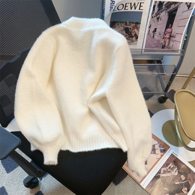 Dames Trui Vest Wit V-hals Geb - Winter Clothing Offer recensie en prijs