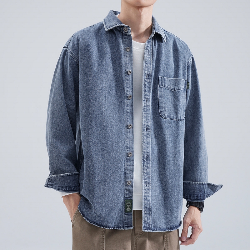 Denim overhemd heren met lange - Winter Clothing Items recensie en prijs