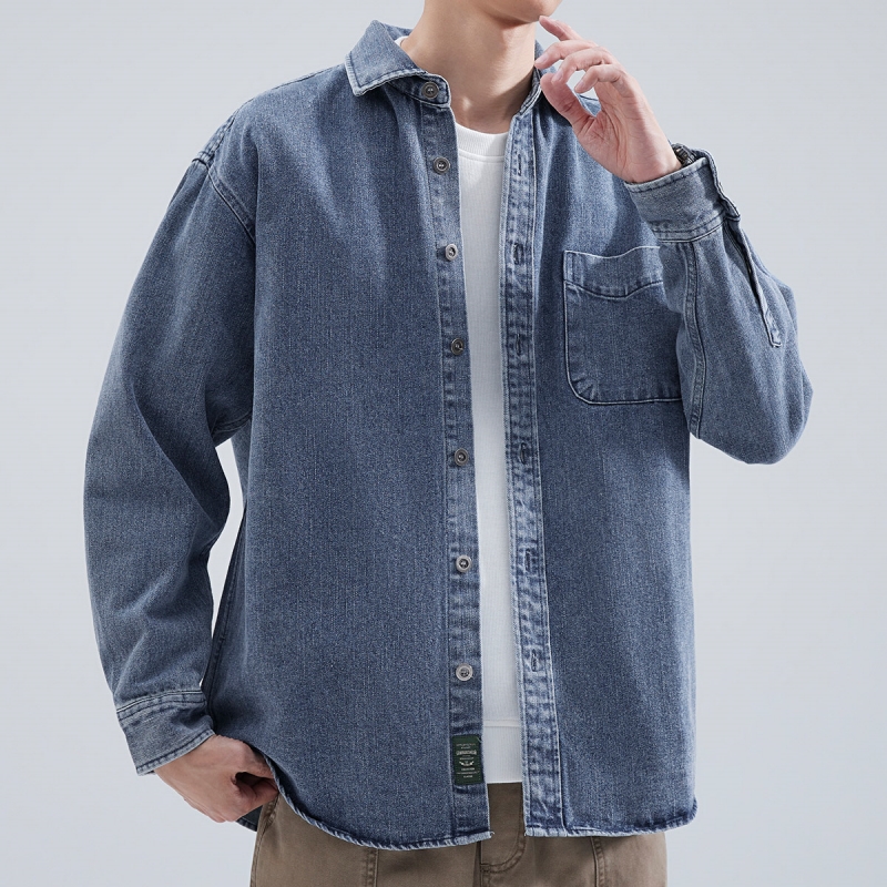 Denim overhemd heren met lange - Winter Clothing Items recensie en prijs