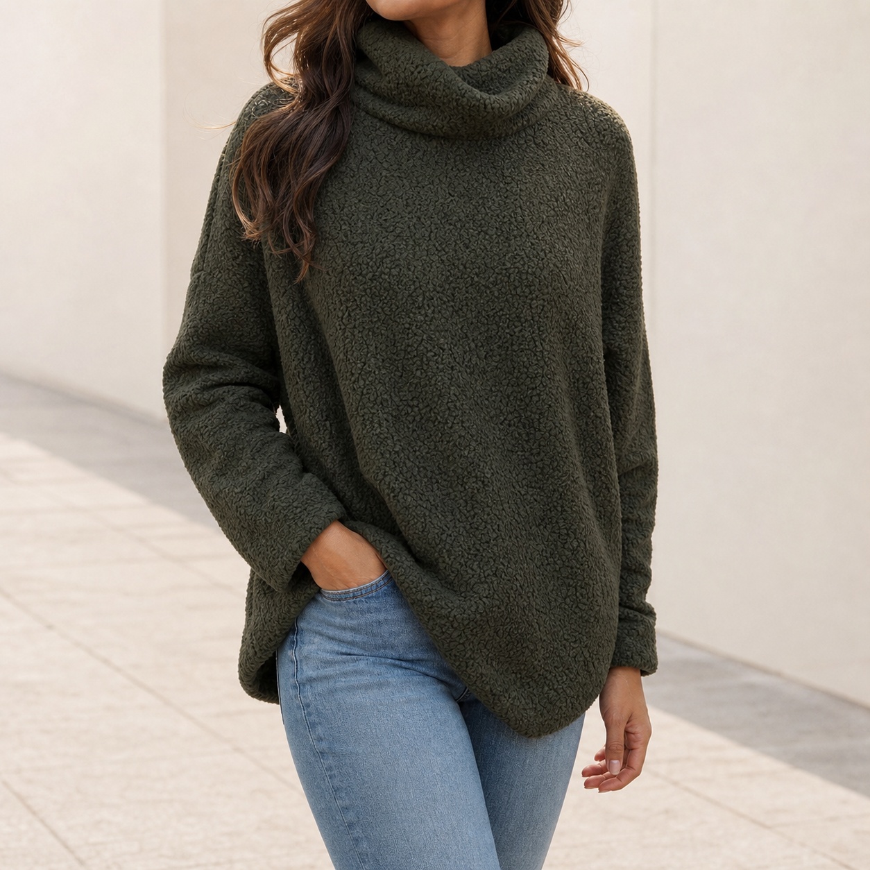 Dames wintertrui met col, over - Winter Clothing On Sale Women'S recensie en prijs