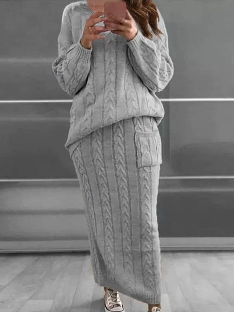 Mode gebreide trui sets voor v - Winter Clothing Kit recensie en prijs