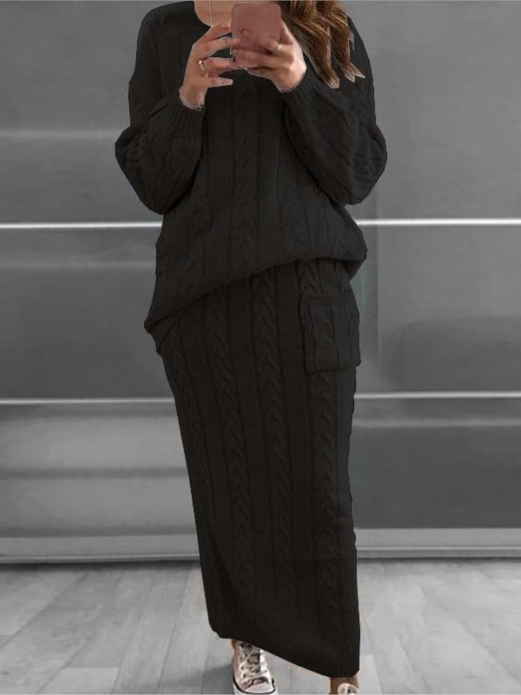 Mode gebreide trui sets voor v - Winter Clothing Kit recensie en prijs