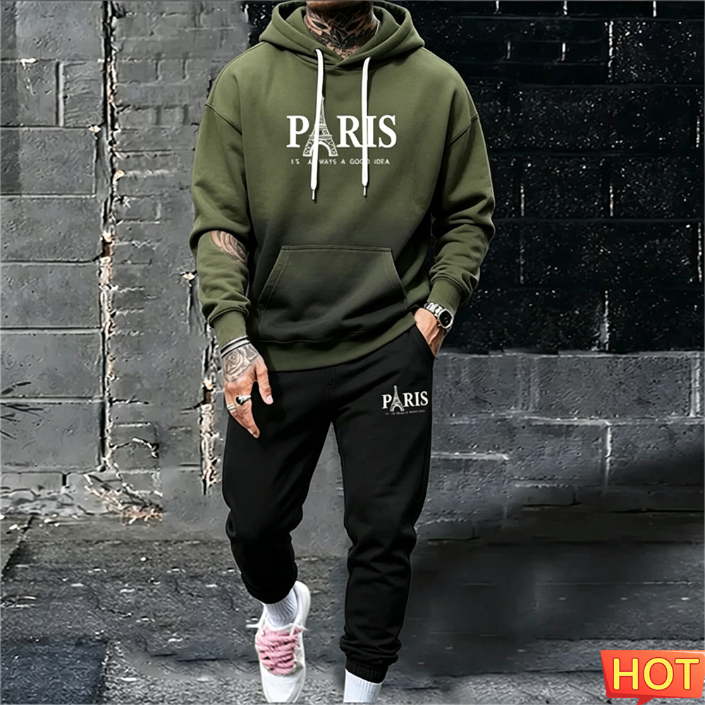 Herfst/Winter Heren Hoodie Set - Y2K Winter Clothing recensie en prijs