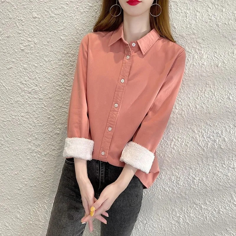 Mode Voeg Fluwelen Warm Shirt  - Winter Clothing Trends 2026 recensie en prijs
