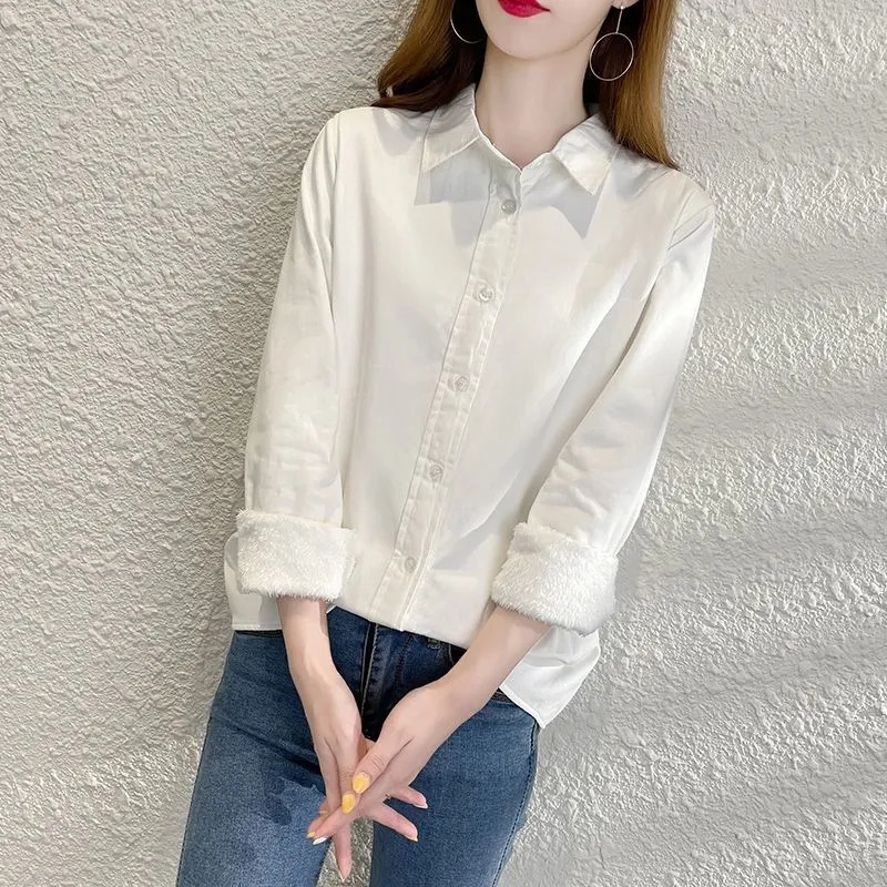 Mode Voeg Fluwelen Warm Shirt  - Winter Clothing Trends 2026 recensie en prijs
