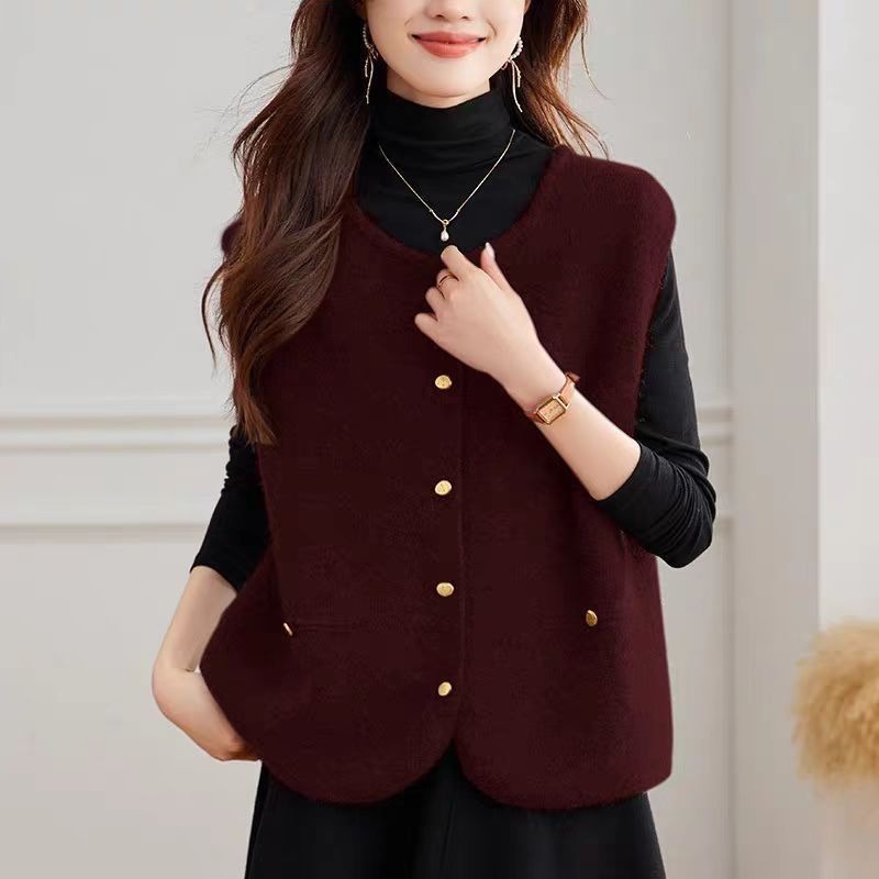 Dames Gebreid Vest Effen Mode  - Winter Clothing Offer recensie en prijs